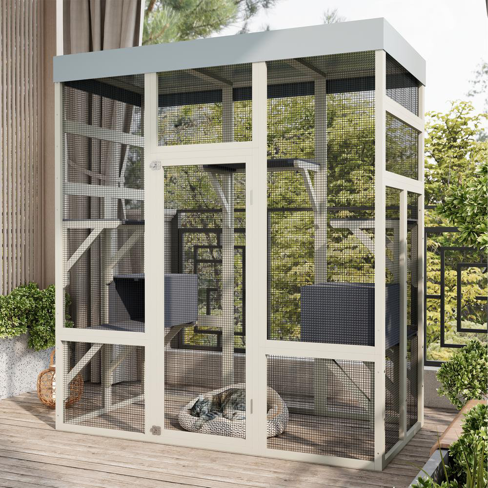 Archie & Oscar™ 62.6" Catio Outdoor Pet Enclosure with Waterproof Top — free download